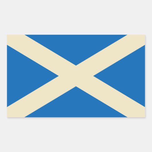Flagge Schottlands Rechteckiger Aufkleber (Vorderseite)
