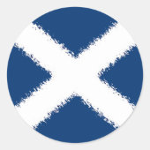 Flagge Schottlands Runder Aufkleber (Vorderseite)