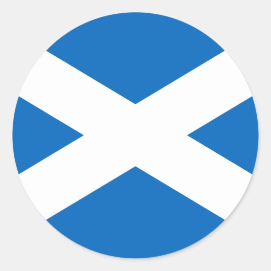 Flagge Schottlands Runder Aufkleber (Vorderseite)