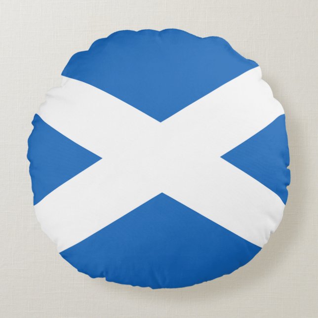 Flagge Schottlands Rundes Kissen (Vorderseite)