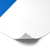 Flagge Schottlands, Salreifen-Flagge, Andreas-Kreu Poster (Ecke)