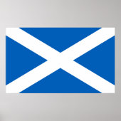 Flagge Schottlands, Salreifen-Flagge, Andreas-Kreu Poster (Vorne)