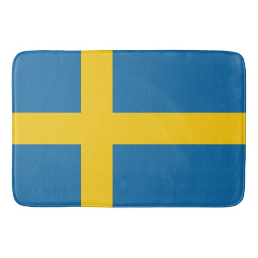 Flagge Schweden Badematte (Vorderseite)