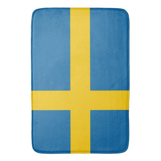 Flagge Schweden Badematte (Vorderseite Vertikal)