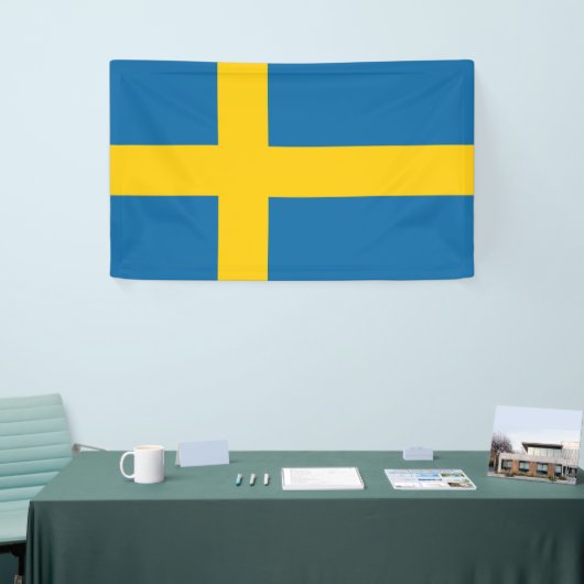 Flagge Schweden Banner (Messeveranstaltung)