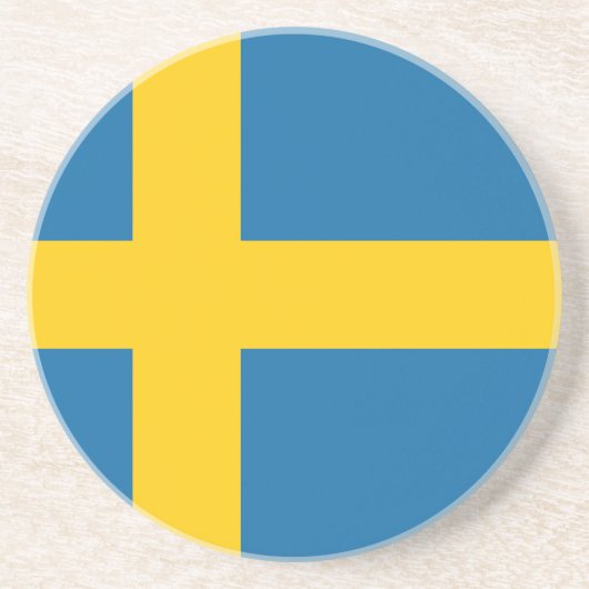 Flagge Schweden Getränkeuntersetzer (Vorne)