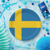 Flagge Schweden Pappteller (Party)