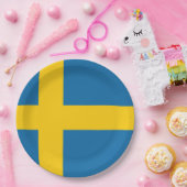 Flagge Schweden Pappteller (Party)