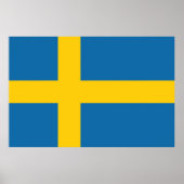Flagge Schweden Poster (Vorne)