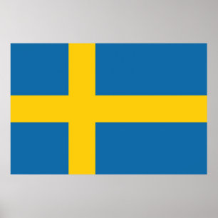 Flagge Schweden Poster