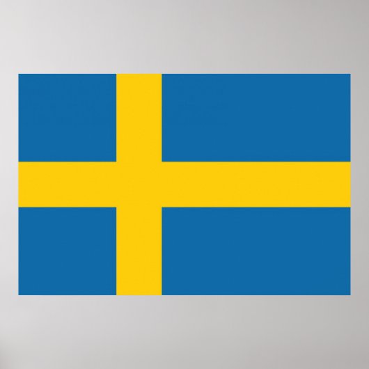 Flagge Schweden Poster (Vorne)