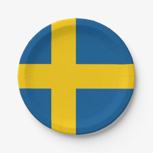 Flagge SchwedenpapierTellers Pappteller