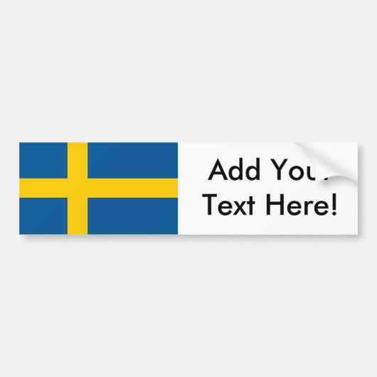 Flagge Schwedens Autoaufkleber (Vorne)