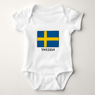 Flagge Schwedens Baby Strampler