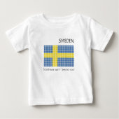 Flagge Schwedens Baby T-shirt (Vorderseite)