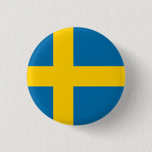 Flagge Schwedens Button