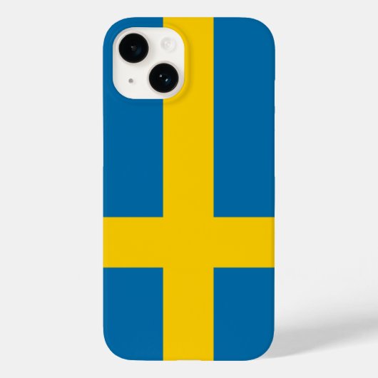 Flagge Schwedens Case-Mate iPhone Hülle (Rückseite)