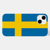 Flagge Schwedens Case-Mate iPhone Hülle (Rückseite (Horizontal))