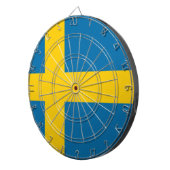 Flagge Schwedens Dartscheibe (Vorderseite rechts)