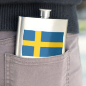 Flagge Schwedens Flachmann (Beispiel)