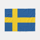 Flagge Schwedens Fleecedecke (Vorderseite (Horizontal))