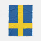 Flagge Schwedens Fleecedecke (Vorderseite)