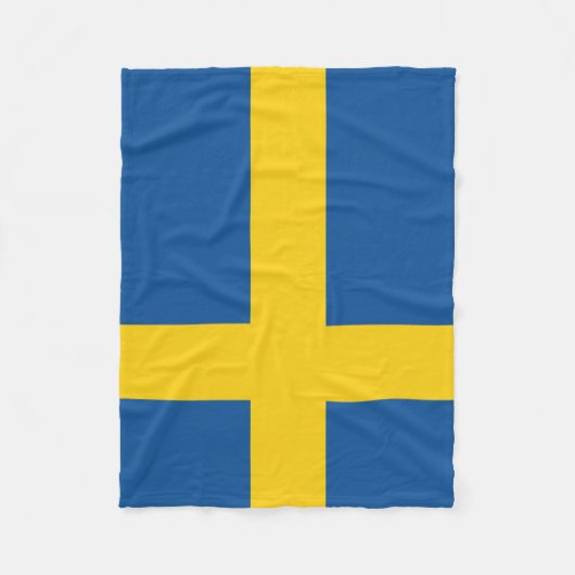 Flagge Schwedens Fleecedecke (Vorderseite)