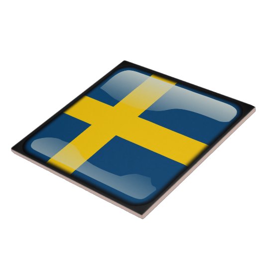 Flagge Schwedens Fliese (Seite)