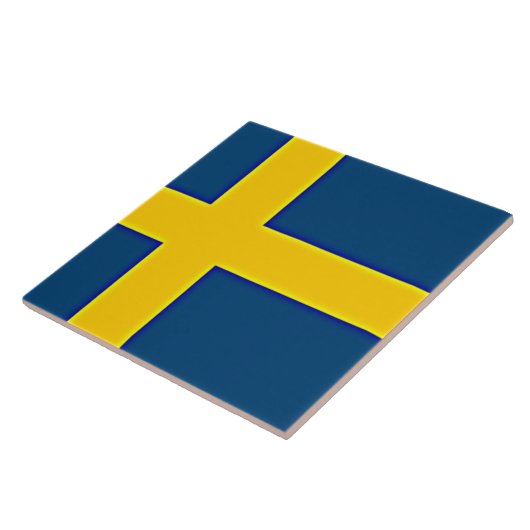 Flagge Schwedens Fliese (Seite)