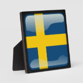 Flagge Schwedens Fotoplatte (Vorderseite)