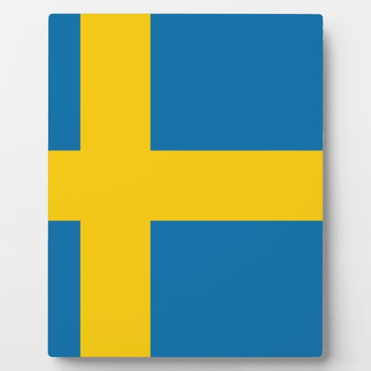 Flagge Schwedens Fotoplatte (Vorderseite)