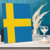 Flagge Schwedens Fotoplatte (Seite)