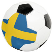 Flagge Schwedens Fußball (Dreiviertel)