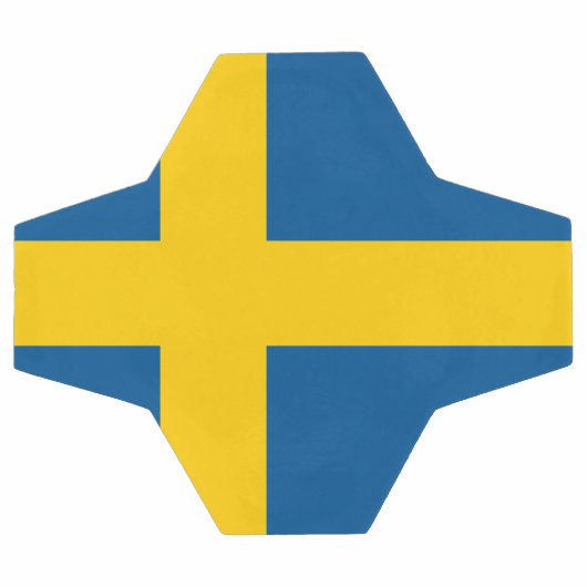 Flagge Schwedens Fußball (Flach)