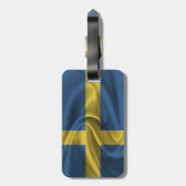 Flagge Schwedens Gepäckanhänger (Rückseite vertikal)