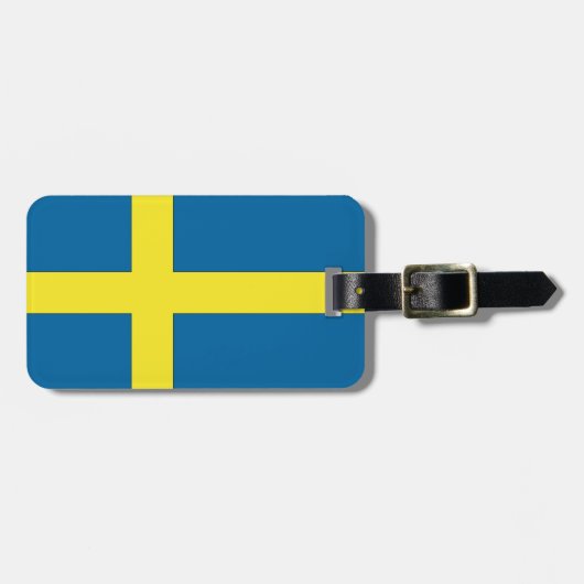 Flagge Schwedens Gepäckanhänger (Vorderseite horizontal)