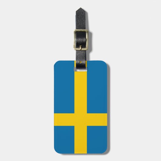 Flagge Schwedens Gepäckanhänger (Vorderseite vertikal)
