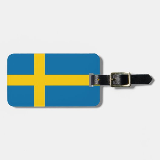 Flagge Schwedens Gepäckanhänger (Vorderseite horizontal)