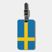 Flagge Schwedens Gepäckanhänger (Vorderseite vertikal)