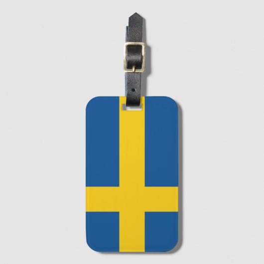 Flagge Schwedens Gepäckanhänger (Vorderseite Vertikal)