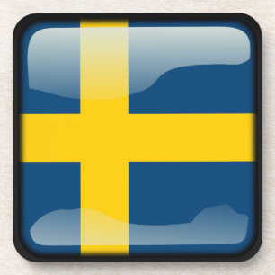 Flagge Schwedens Getränkeuntersetzer