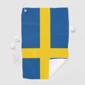 Flagge Schwedens Golfhandtuch (Insitu)