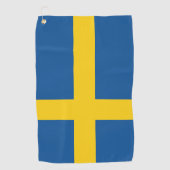 Flagge Schwedens Golfhandtuch (Vorderseite)