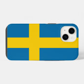 Flagge Schwedens iPhone Hülle (Rückseite (Horizontal))