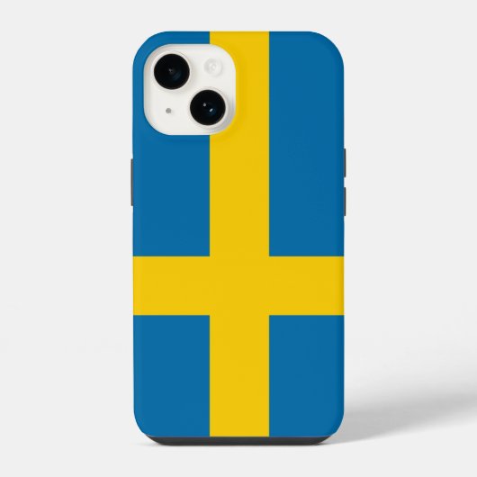 Flagge Schwedens iPhone Hülle (Rückseite)
