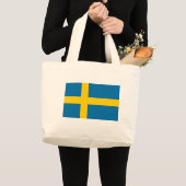 Flagge Schwedens Jumbo Stoffbeutel (Vorderseite (Produkt))