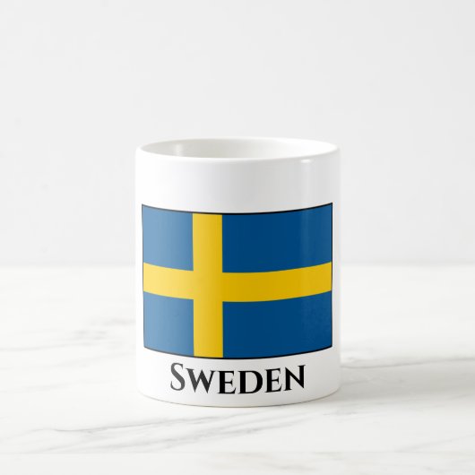 Flagge Schwedens Kaffeetasse (Mittel)