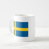 Flagge Schwedens Kaffeetasse (Vorderseite Links)