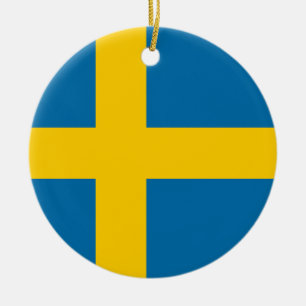 Flagge Schwedens Keramik Ornament