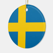 Flagge Schwedens Keramik Ornament (Links)